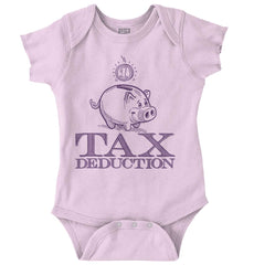 Cutest Tax Deduction Romper Bodysuit-Direct To Garment Print-Brisco Baby