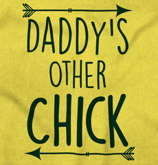 Daddy's Other Chick Romper Bodysuit-Direct To Garment Print-Brisco Baby
