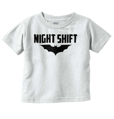 Night Shift Infant Toddler T Shirt-Direct To Garment Print-Brisco Baby