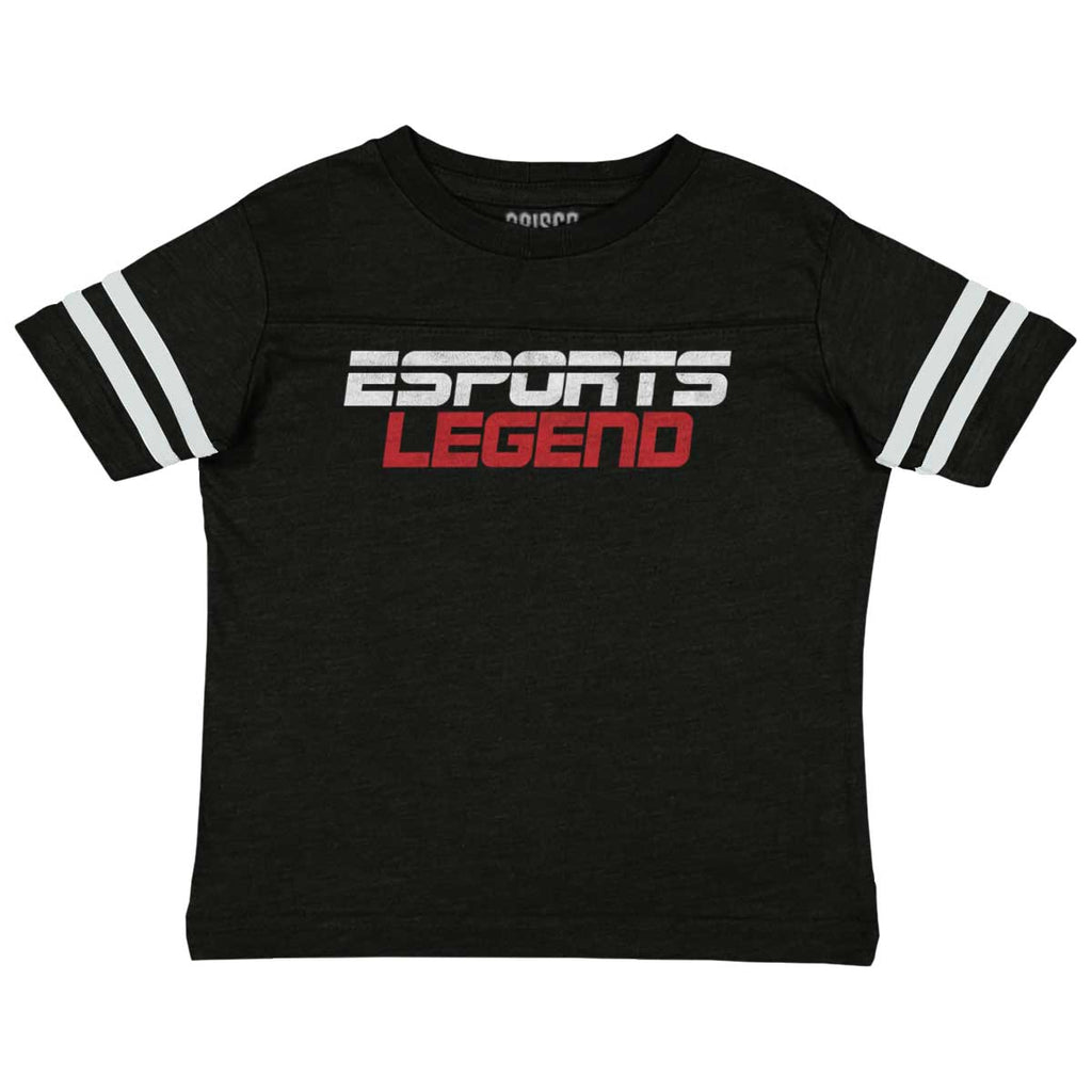 Sports Legend Professional Gamer Toddler Football Jersey Tee-Direct To Garment Print-Brisco Baby