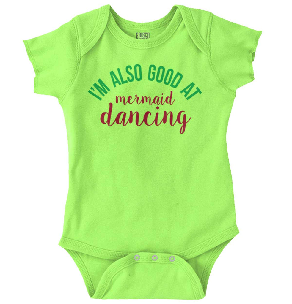 Mermaid Dancing Romper Bodysuit-Direct To Garment Print-Brisco Baby
