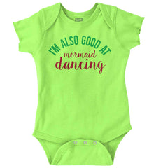 Mermaid Dancing Romper Bodysuit-Direct To Garment Print-Brisco Baby