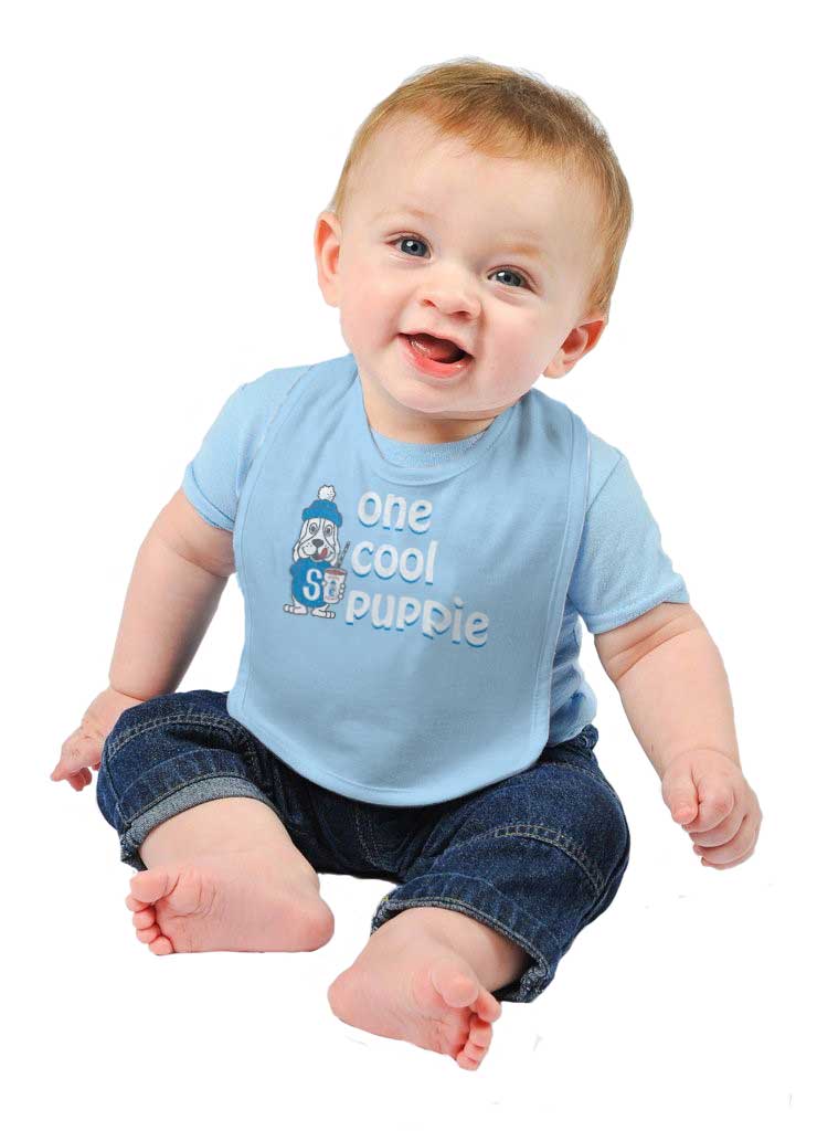 Cool Puppie Infant Baby Bib-Direct To Garment Print-Brisco Baby