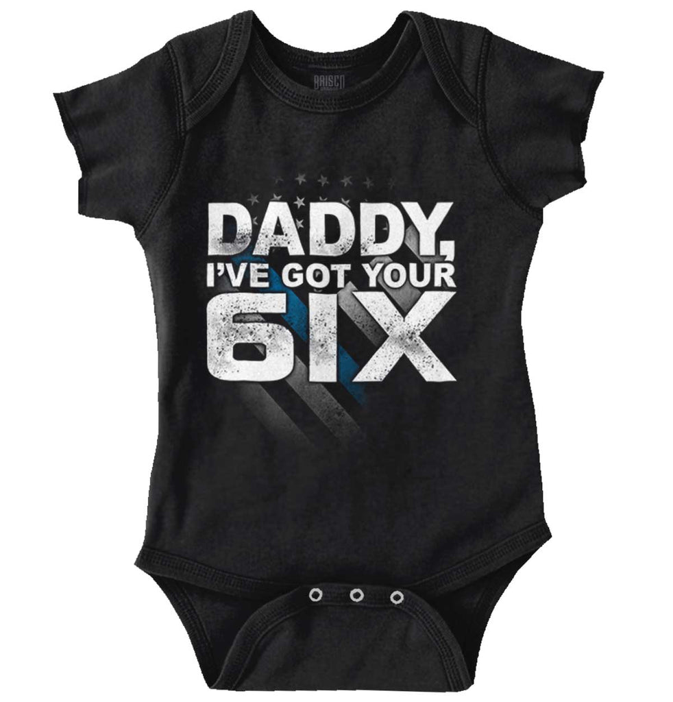 Got Your Six Romper Bodysuit-Direct To Garment Print-Brisco Baby
