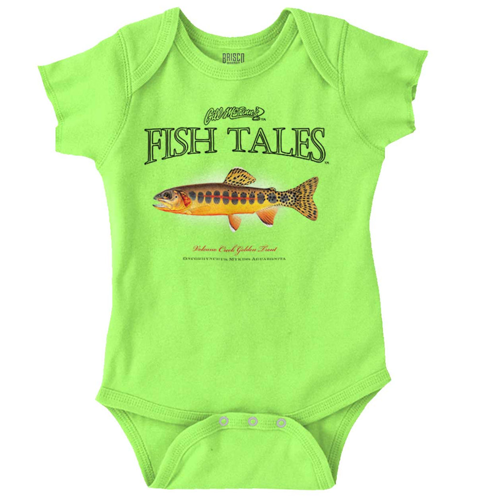 Volcano Creek Golden Romper Bodysuit-Direct To Garment Print-Brisco Baby