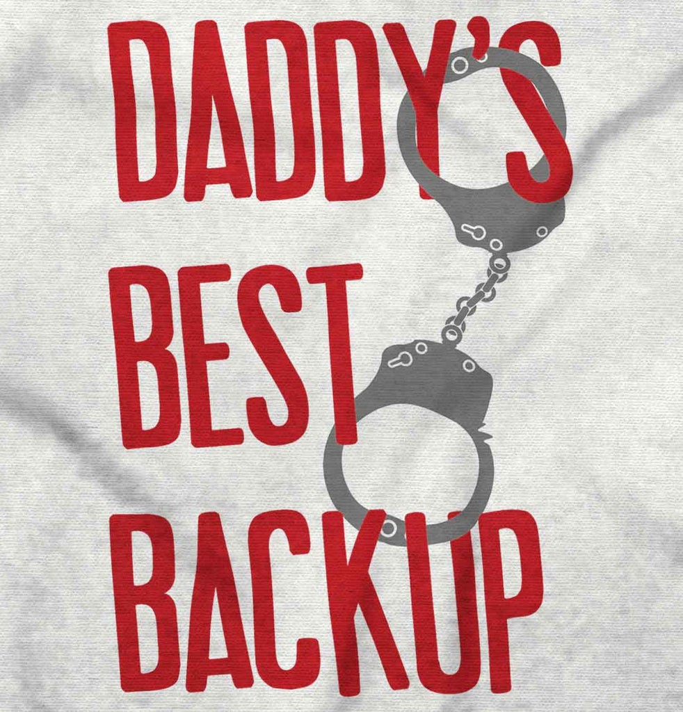Daddy's Best Backup Toddler Baseball-Direct To Garment Print-Brisco Baby