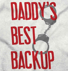 Daddy's Best Backup Toddler Baseball-Direct To Garment Print-Brisco Baby