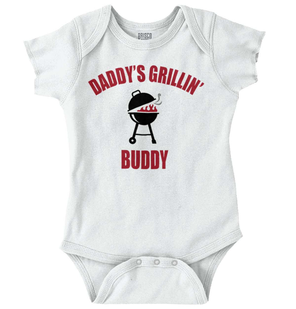 Grilling Buddy Romper Bodysuit-Direct To Garment Print-Brisco Baby