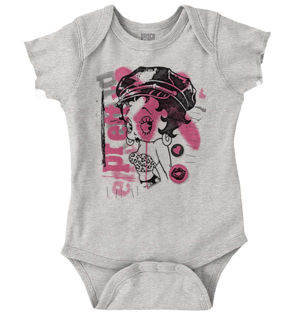 Pinup Betty Romper Bodysuit-Direct To Garment Print-Brisco Baby