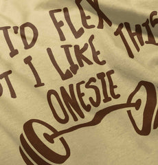 I'd Flex Romper Bodysuit-Direct To Garment Print-Brisco Baby