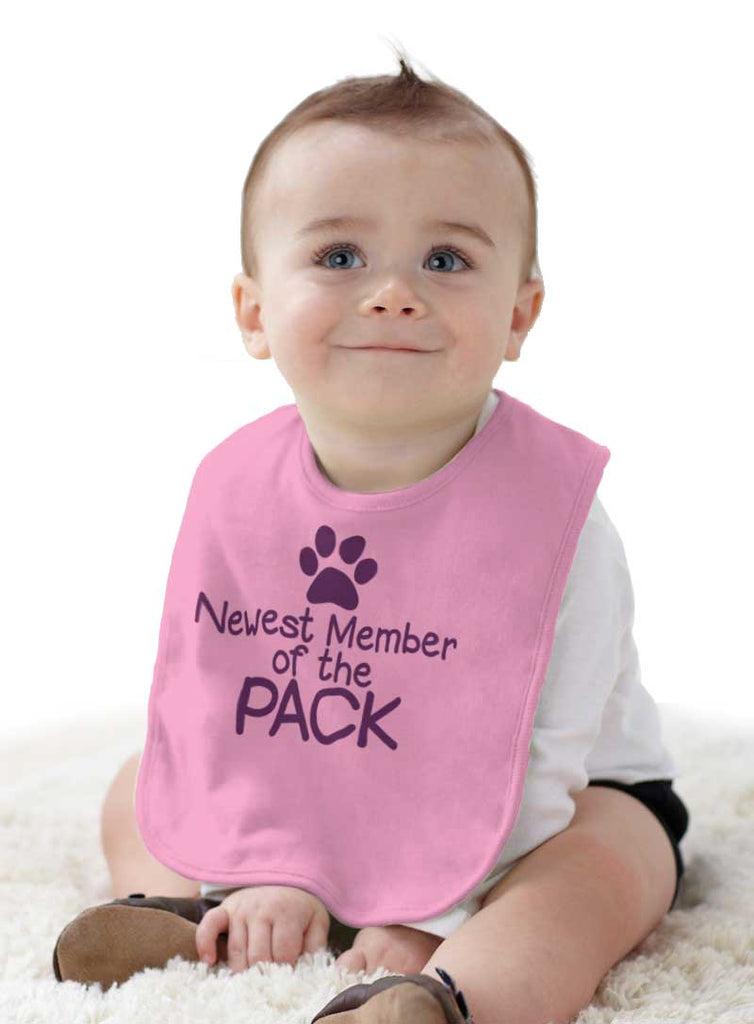Member of the Pack Infant Baby Bib-Direct To Garment Print-Brisco Baby