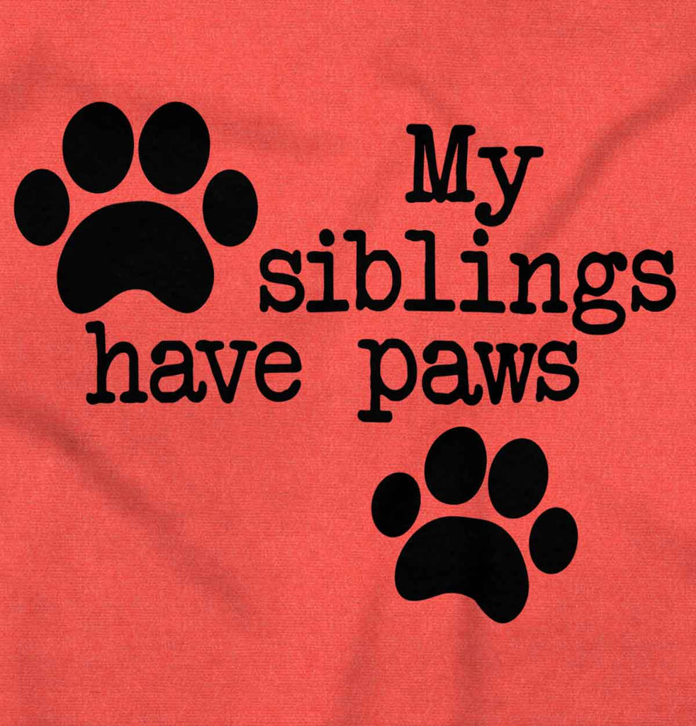 Siblings have paws Toddler Football Jersey Tee-Direct To Garment Print-Brisco Baby