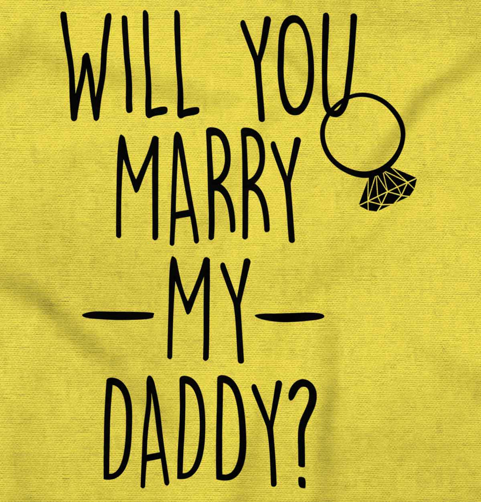 Marry My Daddy Romper Bodysuit-Direct To Garment Print-Brisco Baby