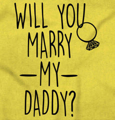 Marry My Daddy Romper Bodysuit-Direct To Garment Print-Brisco Baby