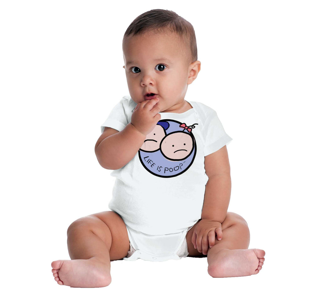 Boy and Girl Logo Romper Bodysuit-Direct To Garment Print-Brisco Baby