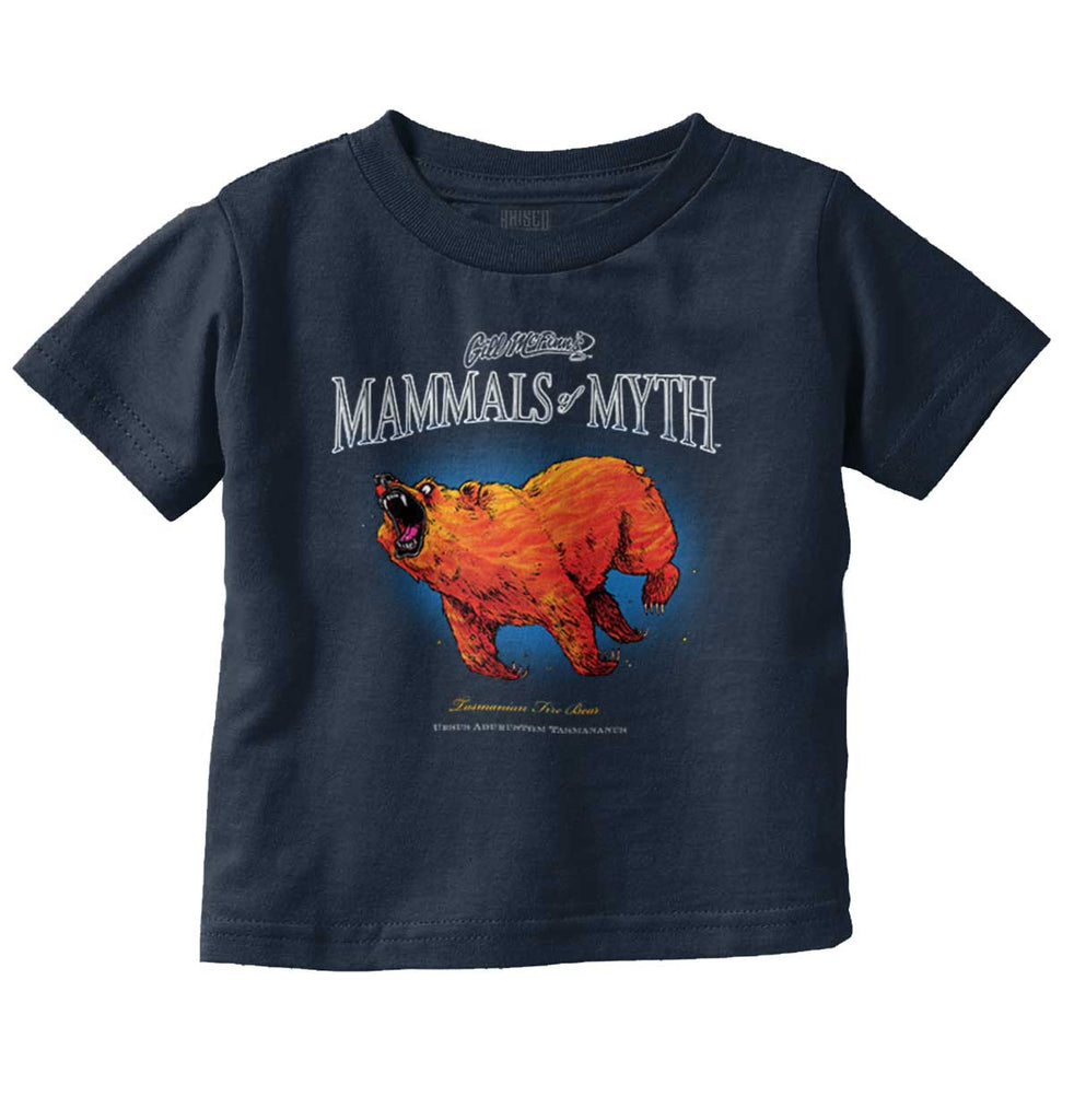 Tasmanian Fire Bear Infant Toddler T Shirt-Direct To Garment Print-Brisco Baby