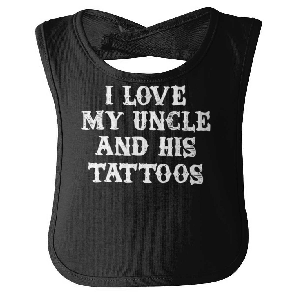 Uncle's Tattoos Infant Baby Bib-Direct To Garment Print-Brisco Baby