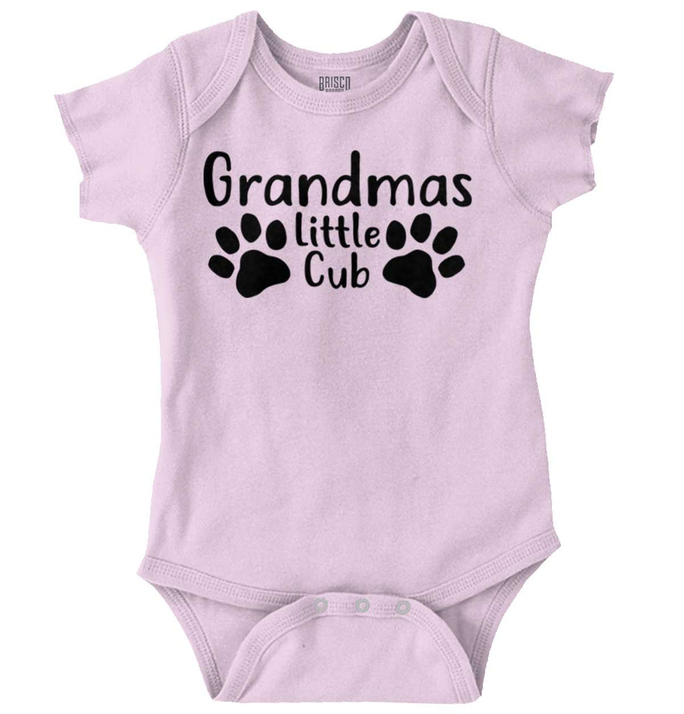 Granmda's Little Cub Romper Bodysuit-Direct To Garment Print-Brisco Baby