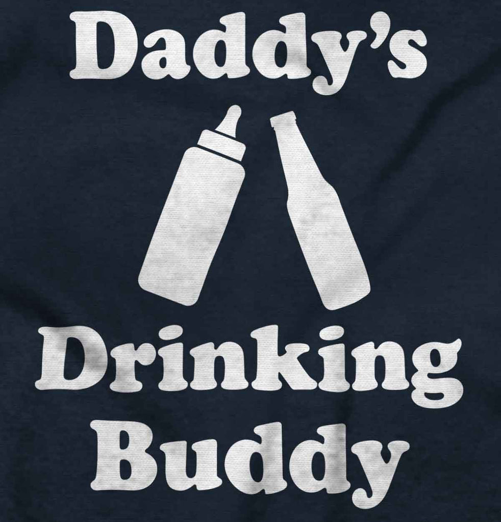 Drinking Buddy Ringer Romper Bodysuit-Direct To Garment Print-Brisco Baby
