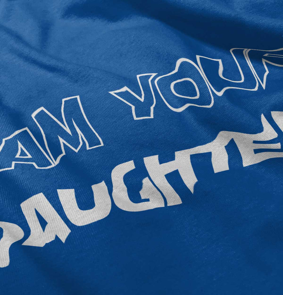 I Am Your Daughter Ringer Romper Bodysuit-Direct To Garment Print-Brisco Baby