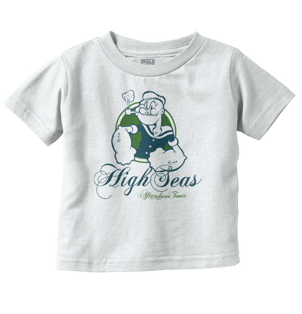 High Seas Aftershave Infant Toddler T Shirt-Direct To Garment Print-Brisco Baby