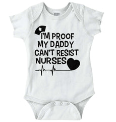 Can't Resist Nurses Romper Bodysuit-Direct To Garment Print-Brisco Baby