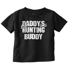 Lil Hunting Buddy Infant Toddler T Shirt-Direct To Garment Print-Brisco Baby