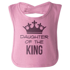 King's Daughter Infant Baby Bib-Direct To Garment Print-Brisco Baby