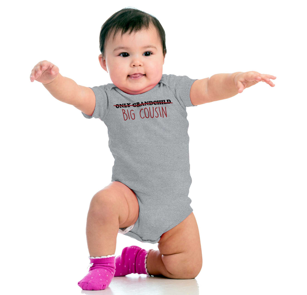 Only Grandchild Big Cousin Romper Bodysuit-Direct To Garment Print-Brisco Baby