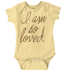 So Loved Romper Bodysuit-Direct To Garment Print-Brisco Baby