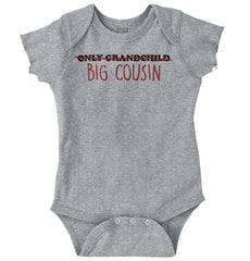 Only Grandchild Big Cousin Romper Bodysuit-Direct To Garment Print-Brisco Baby