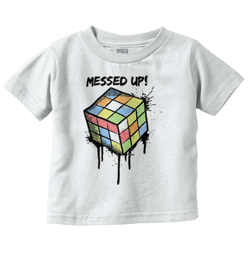 Retro Messed Up Infant Toddler T Shirt-Direct To Garment Print-Brisco Baby