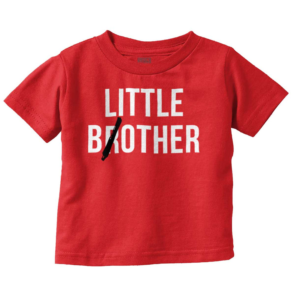 Little Bother Infant Toddler T Shirt-Direct To Garment Print-Brisco Baby