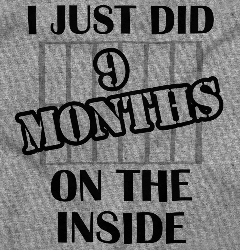 9 Months On The Inside Raglan Romper Bodysuit-Direct To Garment Print-Brisco Baby