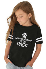 Member of the Pack Toddler Football Jersey Tee-Direct To Garment Print-Brisco Baby