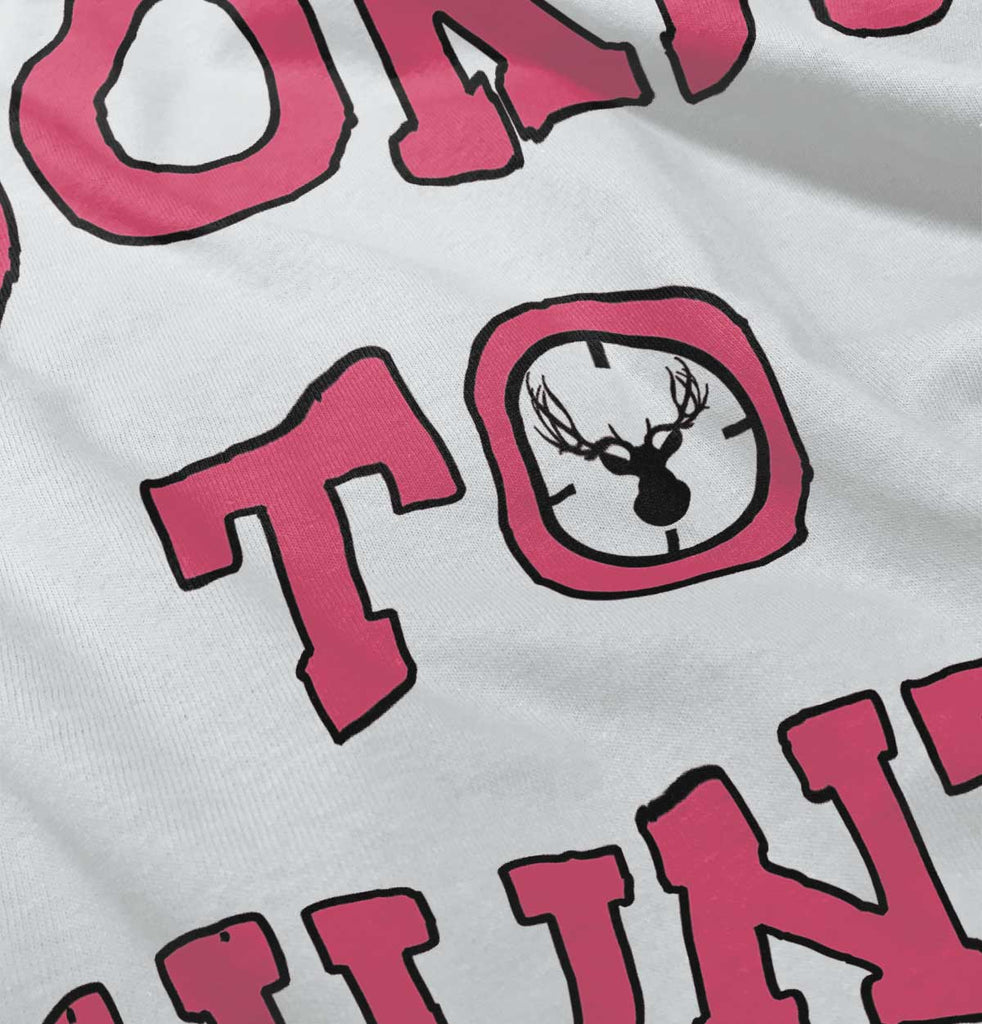 Cute Born To Hunt Deer Infant Baby Bib-Direct To Garment Print-Brisco Baby