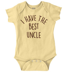 Best Uncle Romper Bodysuit-Direct To Garment Print-Brisco Baby