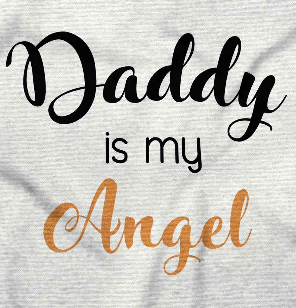 Daddy Is My Angel Infant Baby Bib-Direct To Garment Print-Brisco Baby