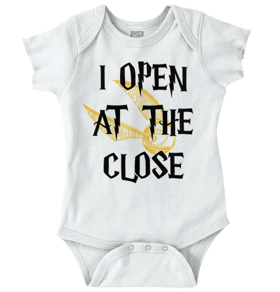 Open At The Close Romper Bodysuit-Direct To Garment Print-Brisco Baby