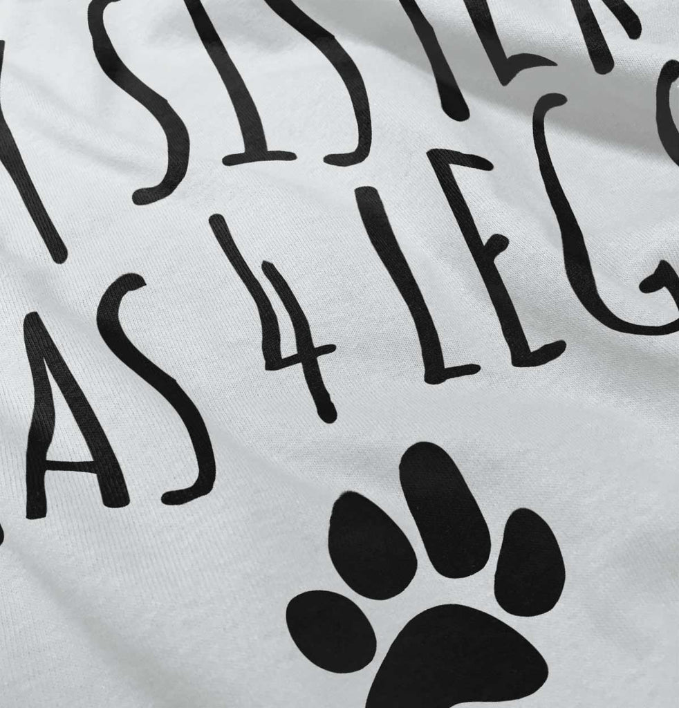 Sister has 4 legs Toddler Football Jersey Tee-Direct To Garment Print-Brisco Baby