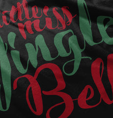 Little Miss Jingle Bell Infant Baby Bib-Direct To Garment Print-Brisco Baby