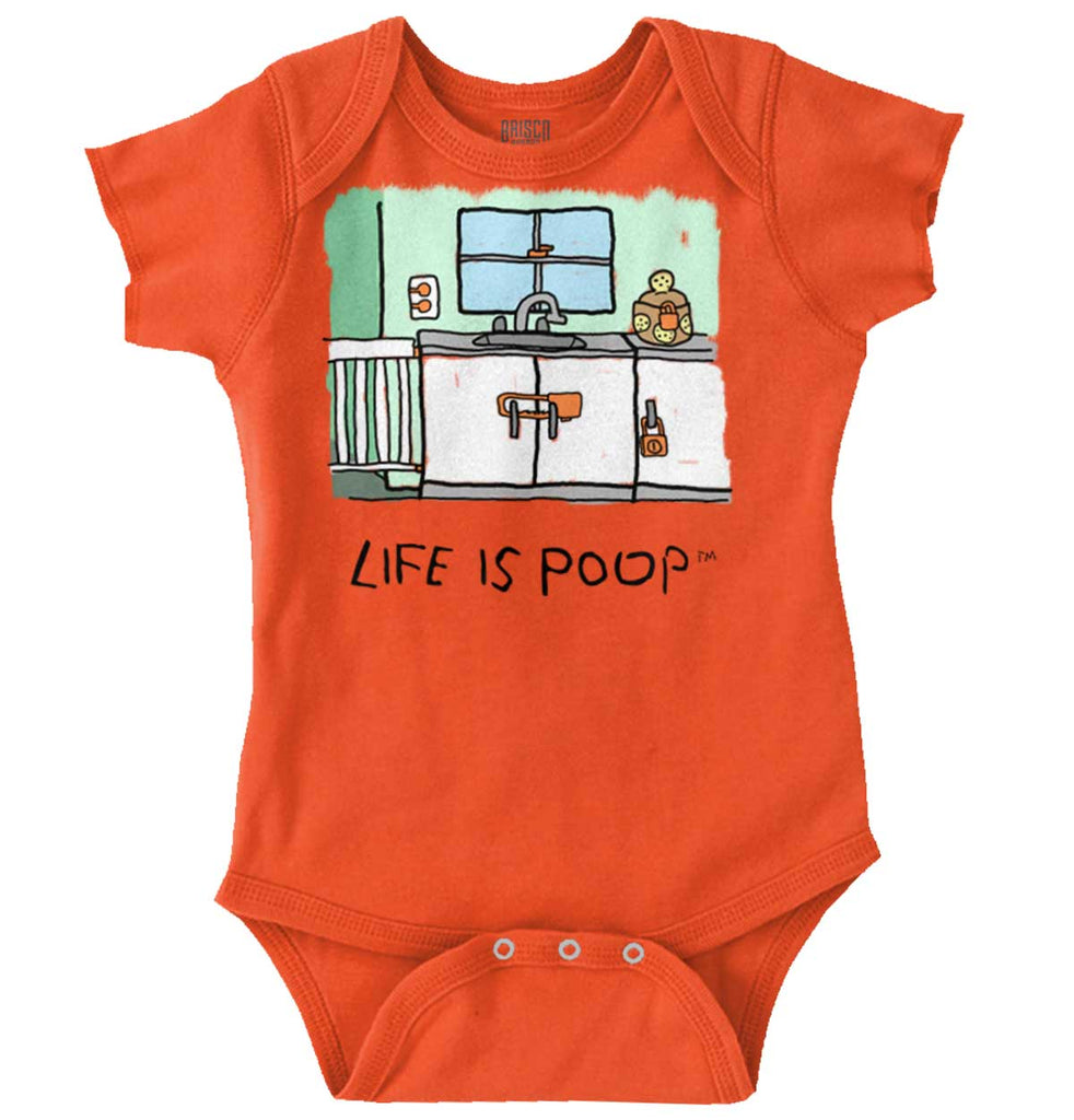 Safety Locks Romper Bodysuit-Direct To Garment Print-Brisco Baby