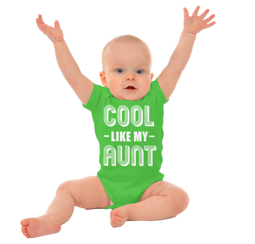 Cool Like My Aunt Romper Bodysuit-Direct To Garment Print-Brisco Baby