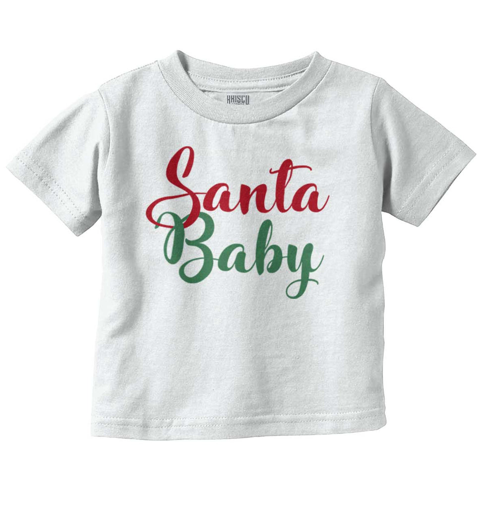Santa Baby Infant Toddler T Shirt-Direct To Garment Print-Brisco Baby