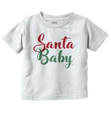 Santa Baby Infant Toddler T Shirt-Direct To Garment Print-Brisco Baby