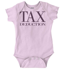 Tax Deduction Romper Bodysuit-Direct To Garment Print-Brisco Baby