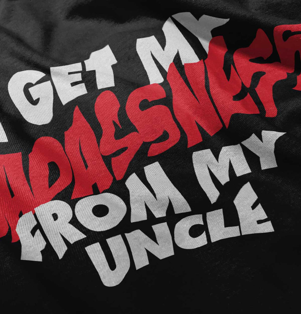 Badass Uncle Solid Long Sleeve T-Direct To Garment Print-Brisco Baby