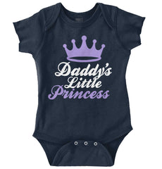Daddy's Little Princess Romper Bodysuit-Direct To Garment Print-Brisco Baby