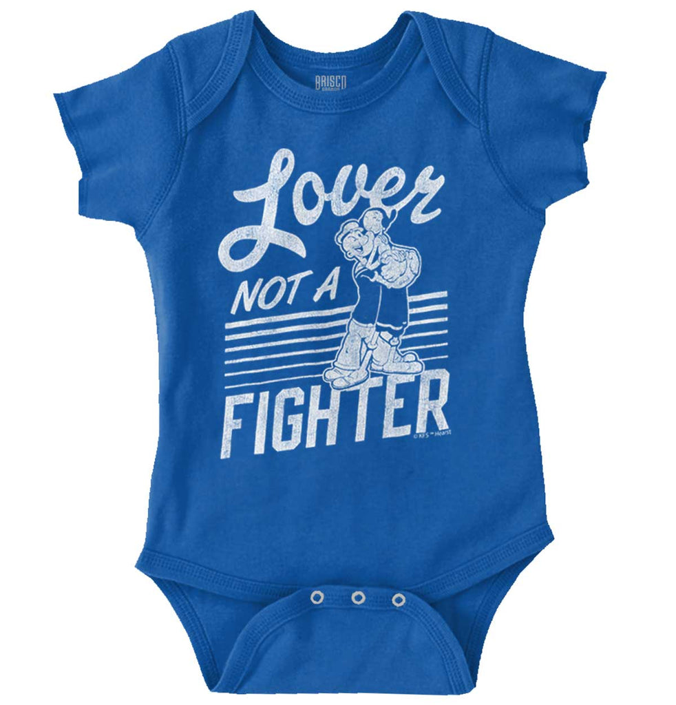 Lover Not A Fighter Romper Bodysuit-Direct To Garment Print-Brisco Baby