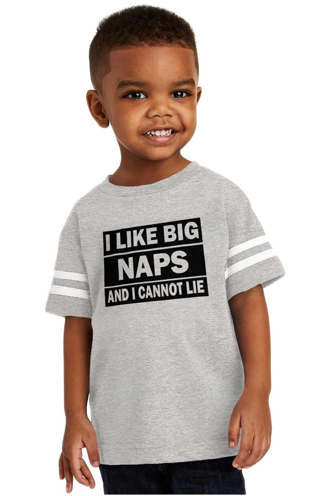 Big Naps Toddler Football Jersey Tee-Direct To Garment Print-Brisco Baby